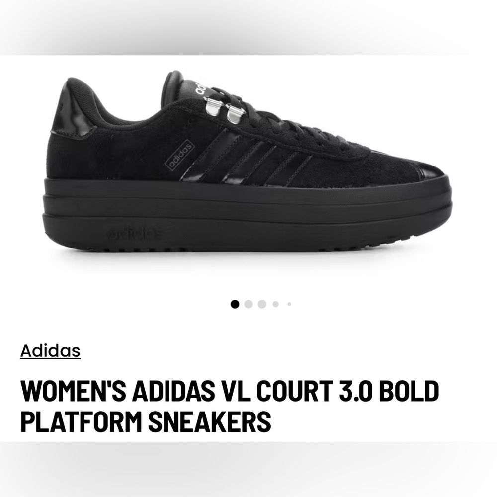 Adidas VL Court 3.0 bold platform sneakers size 7